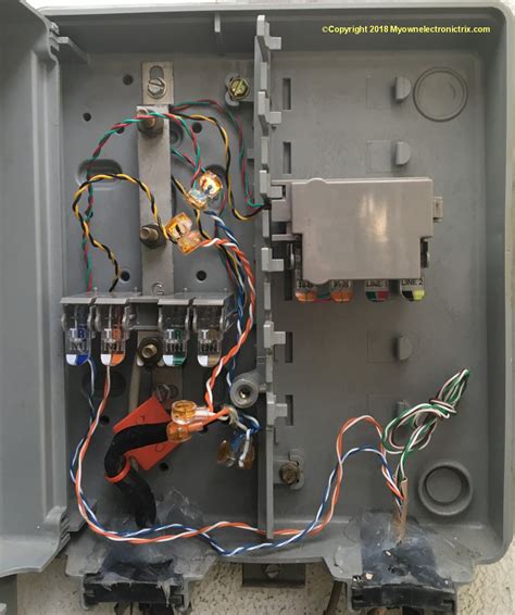 wiring a telephone junction box